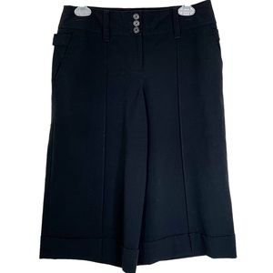 Ann Taylor LOFT Exposed Seam Culottes in Black Women’s Sz 4